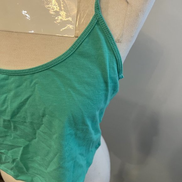 NWOT BP. Crop Knit Camisole In Green‎ Marine (L) - Picture 4 of 10
